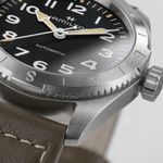 Hamilton Khaki Field H70225830 (2024) - Zwart wijzerplaat 37mm Staal (4/4)