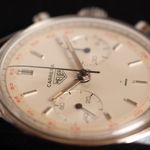 Heuer Carrera 3647t (1967) - Zilver wijzerplaat 36mm Staal (5/5)