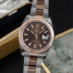 Rolex Datejust 41 126331 (Unknown (random serial)) - Brown dial 41 mm Gold/Steel case (1/8)