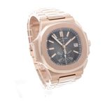 Patek Philippe Nautilus 5980/1R-001 (2024) - Zwart wijzerplaat 41mm Roségoud (7/7)