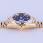 Rolex Lady-Datejust 69178 (1990) - Black dial 26 mm Yellow Gold case (6/8)