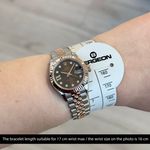 Rolex Lady-Datejust 279171 (2018) - Brown dial 28 mm Gold/Steel case (3/8)