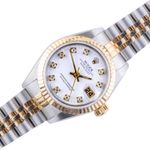 Rolex Lady-Datejust 69173 (1990) - White dial 26 mm Gold/Steel case (1/8)