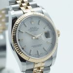 Rolex Datejust 36 116233 (2012) - Silver dial 36 mm Gold/Steel case (3/8)