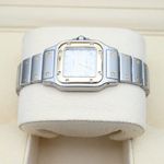 Cartier Santos Galbée 2423 (Unknown (random serial)) - White dial 24 mm Gold/Steel case (3/7)