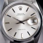 Rolex Oyster Precision 6694 (1978) - Zilver wijzerplaat 34mm Staal (2/8)