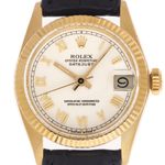 Rolex Datejust 6827 (1977) - Wit wijzerplaat 31mm Geelgoud (1/6)