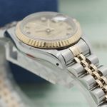 Rolex Lady-Datejust 69173 (1988) - Champagne dial 26 mm Gold/Steel case (7/8)