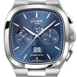 Glashütte Original Senator Chronograph Panorama Date 1-37-02-08-02-70 (2026) - Blauw wijzerplaat 40mm Staal (1/1)