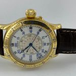 Longines Lindbergh Hour Angle - (Unknown (random serial)) - White dial 48 mm Yellow Gold case (2/8)