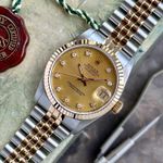 Rolex Datejust 31 68273 (1988) - Gold dial 31 mm Gold/Steel case (6/8)