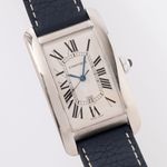 Cartier Tank Américaine 1741 (1990) - White dial 22 mm White Gold case (1/8)