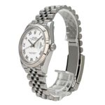 Rolex Datejust 36 126234 (2019) - Wit wijzerplaat 36mm Staal (3/8)