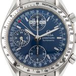 Omega Speedmaster Day Date 3523.80.00 (Onbekend (willekeurig serienummer)) - Blauw wijzerplaat 39mm Staal (2/6)