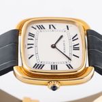 Cartier Vintage 9705 (1970) - Wit wijzerplaat 35mm Geelgoud (5/8)