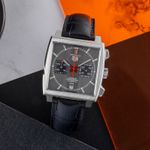 TAG Heuer Monaco Calibre 12 CAW211J.FC6476 (Unknown (random serial)) - Black dial 39 mm Steel case (1/8)