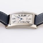 Cartier Tank Américaine 1741 (1990) - Wit wijzerplaat 45mm Witgoud (3/8)