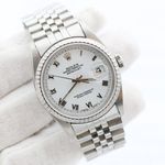 Rolex Datejust 36 16220 (Onbekend (willekeurig serienummer)) - Wit wijzerplaat 36mm Staal (1/7)