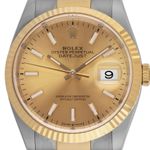 Rolex Datejust 36 126233 (2019) - Champagne dial 36 mm Gold/Steel case (1/7)