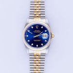 Rolex Datejust 36 16233 (1991) - Blue dial 36 mm Gold/Steel case (3/8)