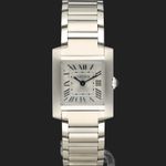 Cartier Tank Française WSTA0065 (2023) - Zilver wijzerplaat 21mm Staal (3/8)