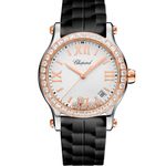 Chopard Happy Sport 278590-6003 (2023) - Wit wijzerplaat 30mm Roségoud (1/8)