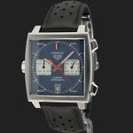 TAG Heuer Monaco Calibre 11 CAW211P.FC6356 (Onbekend (willekeurig serienummer)) - Blauw wijzerplaat 39mm Staal (1/8)