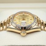 Rolex Lady-Datejust 69178 (1991) - Gold dial 26 mm Yellow Gold case (7/9)