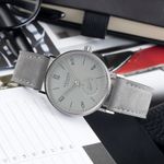 NOMOS Tangente 33 125 (Unknown (random serial)) - Grey dial 33 mm Steel case (2/8)