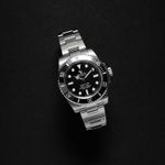 Rolex Submariner No Date 114060 (2017) - Zwart wijzerplaat 40mm Staal (3/4)