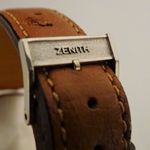 Zenith Vintage 16518 (1955) - Zwart wijzerplaat 38mm Staal (4/8)