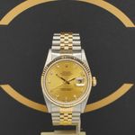 Rolex Datejust 36 16233 (1990) - Gold dial 36 mm Gold/Steel case (1/7)