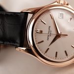 Patek Philippe Calatrava 5127R (2007) - Zilver wijzerplaat 37mm Roodgoud (3/8)