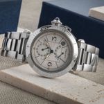 Cartier Pasha W31037H3 (2005) - Silver dial 38 mm Steel case (2/8)