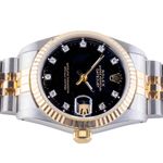 Rolex Datejust 31 68273 (1988) - Black dial 31 mm Gold/Steel case (6/8)