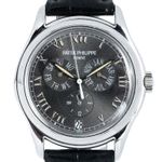 Patek Philippe Annual Calendar 5035P (Unknown (random serial)) - Black dial 38 mm Platinum case (2/4)