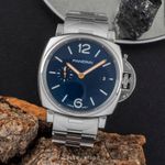 Panerai Luminor Due PAM01124 (Unknown (random serial)) - Blue dial 42 mm Steel case (3/8)