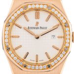 Audemars Piguet Royal Oak 67651OR.ZZ.D010CA.01 (2015) - Silver dial 33 mm Rose Gold case (2/6)