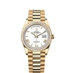Rolex Day-Date 36 128348RBR (2025) - Wit wijzerplaat 36mm Geelgoud (1/1)