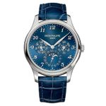 Patek Philippe Perpetual Calendar 5327G-001 (2024) - Blauw wijzerplaat 39mm Witgoud (1/1)