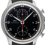 IWC Portuguese Yacht Club Chronograph IW390204 (2011) - Zwart wijzerplaat 45mm Staal (1/7)