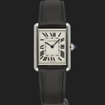 Cartier Tank WSTA0041 (2024) - Wit wijzerplaat 34mm Staal (3/8)