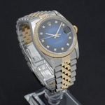 Rolex Datejust 16233 (1990) - Blue dial 36 mm Gold/Steel case (4/7)