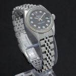 Rolex Lady-Datejust 79174 (2003) - Zwart wijzerplaat 26mm Staal (4/7)