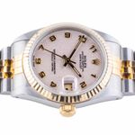 Rolex Datejust 31 68273 (1990) - Beige dial 31 mm Gold/Steel case (6/8)