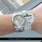 Rolex Oyster Perpetual 36 116034 (2014) - Zilver wijzerplaat 36mm Staal (2/8)