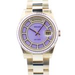 Rolex Day-Date 36 118398BR (2017) - Purple dial 36 mm Yellow Gold case (1/1)