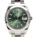 Rolex Datejust 41 126300 (2023) - Green dial 41 mm Steel case (1/8)