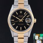 Rolex Oyster Perpetual Date 15233 (1993) - 34mm Goud/Staal (1/8)