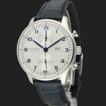 IWC Portuguese Chronograph IW371605 (2024) - Zilver wijzerplaat 41mm Staal (1/8)